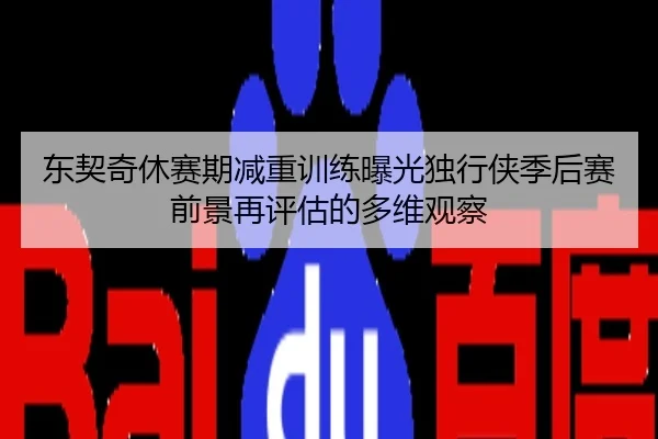 东契奇休赛期减重训练曝光独行侠季后赛前景再评估的多维观察